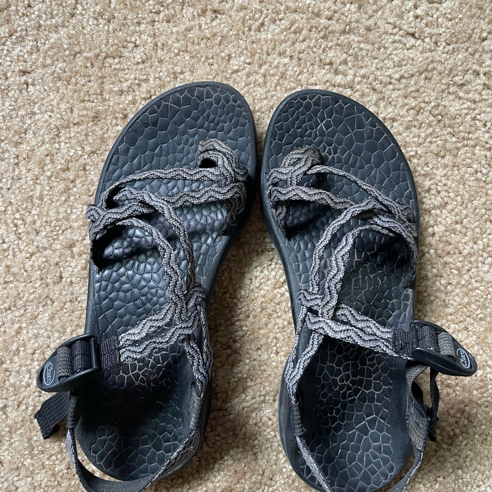 Chaco Black and Gray Women Sandals